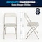 Flash Furniture Folding Chair - Beige Plastic - Event Chair LE-L-3-BEIGE-GG - alternate 6